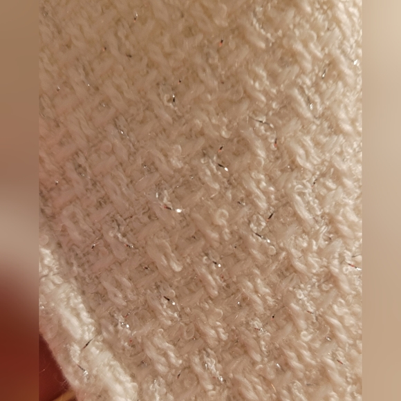 Tahari Arthur S. Levine off white cream and silver blazer - Picture 10 of 11